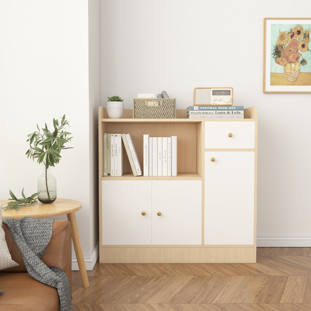 A10 实木颗粒书柜